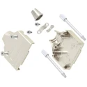 MH Connectors Zinc Straight D-Sub Backshell 15 Way Strain Relief MHEE-15-K