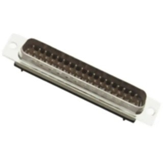 MH Connectors D-Sub Connector 15 Contacts Straight Cable Mount 2.77 mm Pitch Steel Housing Copper Alloy Contacts Gold MH105