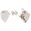 MH Connectors Zinc Nickel Plated Straight D-Sub Backshell 37 Contacts with Strain Relief MHDTZK37-RA-HI-K