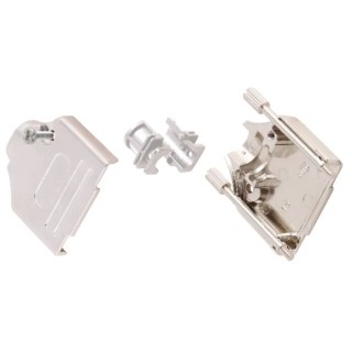 MH Connectors Zinc Nickel Plated Straight D-Sub Backshell 37 Contacts with Strain Relief MHDTZK37-RA-HI-K