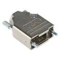 MH Connectors Zinc Nickel Plated Straight D-Sub Backshell 9 Way Strain Relief MHDTZK9-RA-K