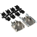 MH Connectors Zinc Nickel Plated Straight D-Sub Backshell 9 Way Strain Relief MHDTZK9-RA-K