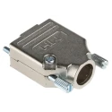 MH Connectors Zinc Nickel Plated Straight D-Sub Backshell 9 Way Strain Relief MHDTZK9-RA-K