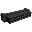 TE Connectivity 20-Way Shrouded IDC Connector Female for Cable, 2 Row, AMP-LATCH Series 1-111626-9