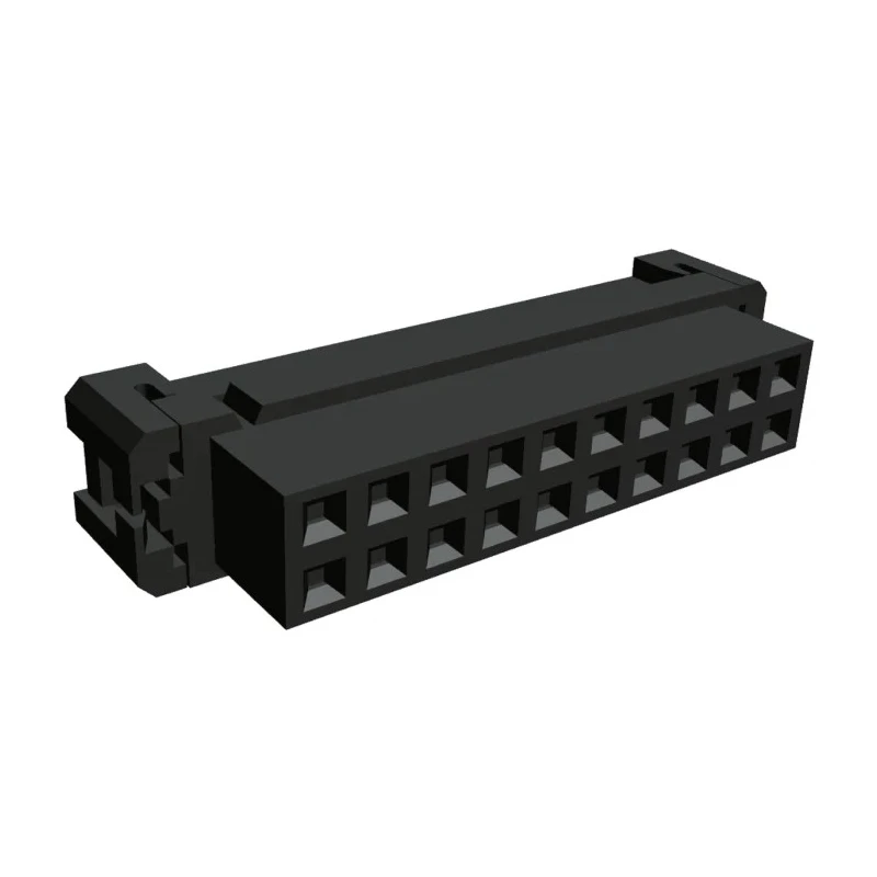 TE Connectivity 20-Way Shrouded IDC Connector Female for Cable, 2 Row, AMP-LATCH Series 1-111626-9