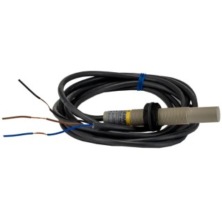 Omron Threaded Barrel Capacitive Proximity Sensor M12 x 1, 4mm Detection Range, PNP Output, 200mA, 30V DC, 220V AC E2K-X4MF1