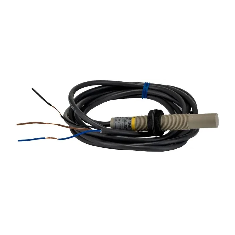 Omron Threaded Barrel Capacitive Proximity Sensor M12 x 1, 4mm Detection Range, PNP Output, 200mA, 30V DC, 220V AC E2K-X4MF1