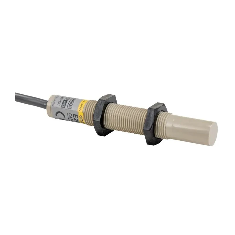 Omron Threaded Barrel Capacitive Proximity Sensor M12 x 1, 4mm Detection Range, PNP Output, 200mA, 30V DC, 220V AC E2K-X4MF1