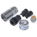 Phoenix Contact Industrial Circular Connector Cable Mount, 12 Contacts, Male Plug, M23, IP67, Solder Termination 1619709