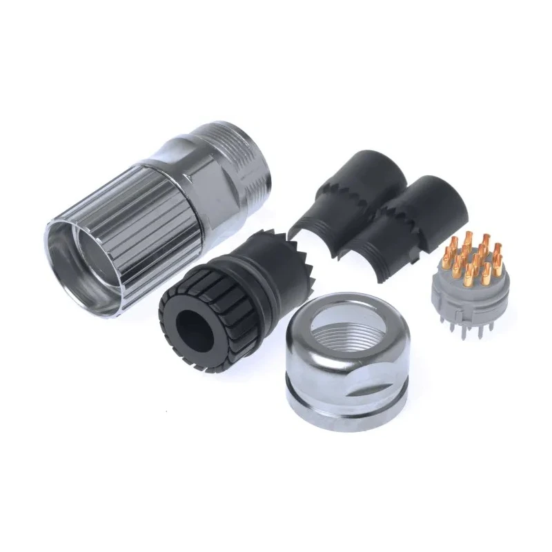 Phoenix Contact Industrial Circular Connector Cable Mount, 12 Contacts, Male Plug, M23, IP67, Solder Termination 1619709