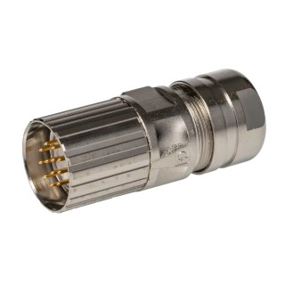 Phoenix Contact Circular Connector Cable Mount Male Plug 12 Contacts 150V 8A IP67 CA-12P Series 1619763