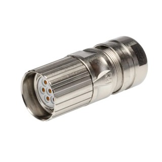 Phoenix Contact Industrial Circular Connector Cable Mount Socket Female 6 Contacts M23 20A 300V IP67 CA-6S Series 1619776