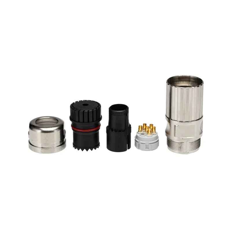 Phoenix Contact Industrial Circular Connector Cable Mount Socket Female 6 Contacts M23 20A 300V IP67 CA-6S Series 1619776