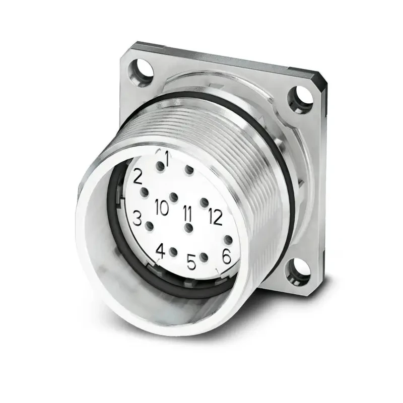 Phoenix Contact Industrial Circular Connector M23, 12 Contacts, Bulkhead Mount, Socket Female, IP67, 74 V, 8A 1619969