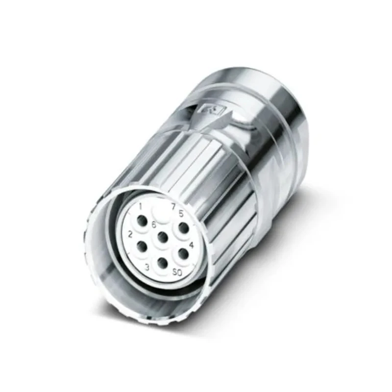 Phoenix Contact Industrial Circular Connector Socket, Female, 6 Contacts, Cable Mount, M23 Size, 20A, 150V, IP67 1619724
