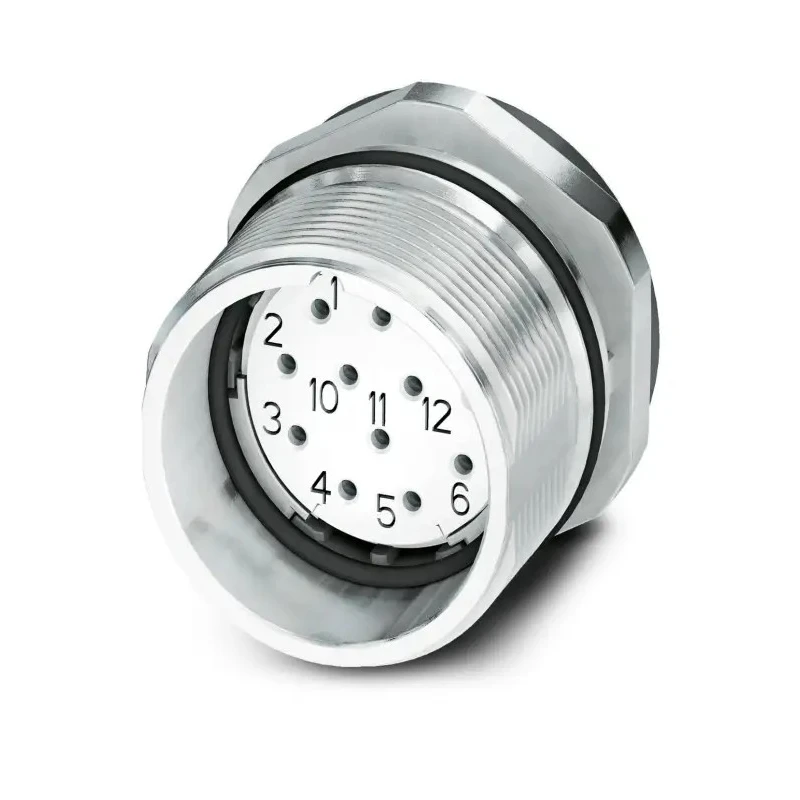 Phoenix Contact Circular Connector Bulkhead Mount, 12 Contacts, M23 Socket Female, IP67, 74V, 8A CA-12S Series 1619865