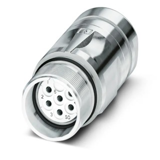Phoenix Contact Circular Connector Cable Mount M23, Socket, Female, 6 Contacts, 74V, 20A, IP67, CA-6S Series 1620119