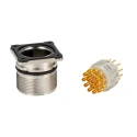 Phoenix Contact Industrial Circular Connector, 17 Contacts, Front Mount, M23 Size, Plug, Male, IP67, 48V AC, 8A 1619960