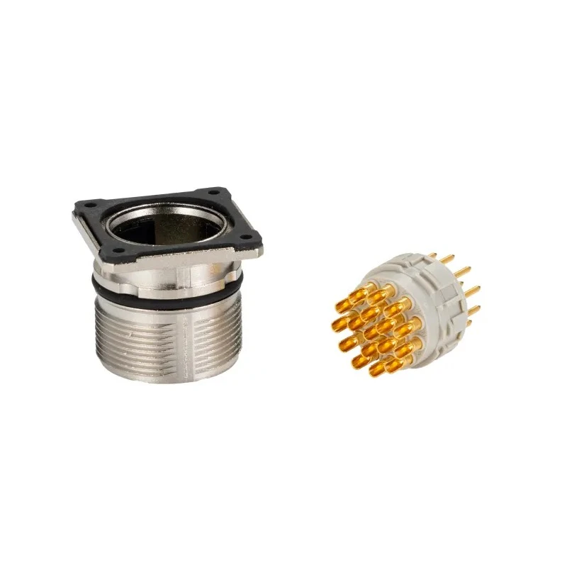 Phoenix Contact Industrial Circular Connector, 17 Contacts, Front Mount, M23 Size, Plug, Male, IP67, 48V AC, 8A 1619960