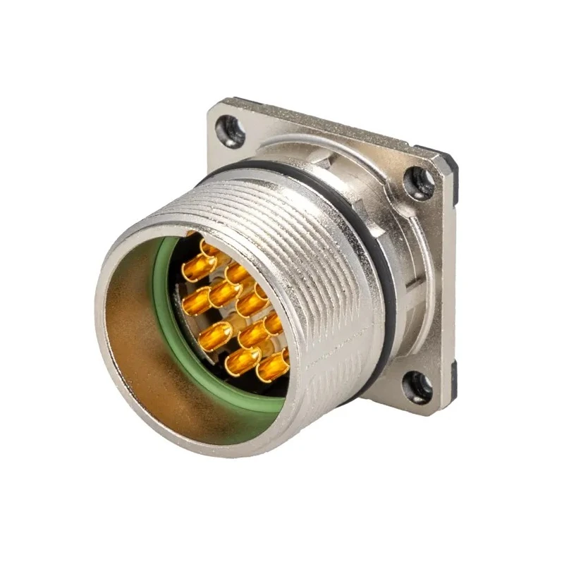 Phoenix Contact Industrial Circular Connector, 17 Contacts, Front Mount, M23 Size, Plug, Male, IP67, 48V AC, 8A 1619960