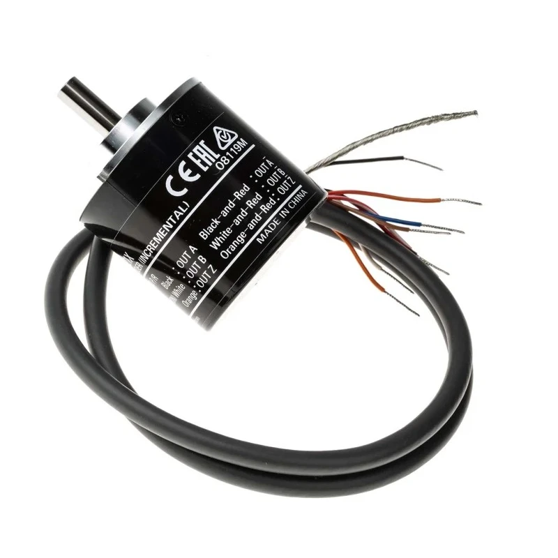 Omron E6B2 Series Incremental Encoder 5V DC, 1000 Pulses Per Revolution, Line Driver Output, Solid E6B2-CWZ1X 1000P/R 0.5M