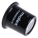 Molex Illuminated Eye Magnifier, 10x Magnification with Clear Optical Glass Lens 63800-2810