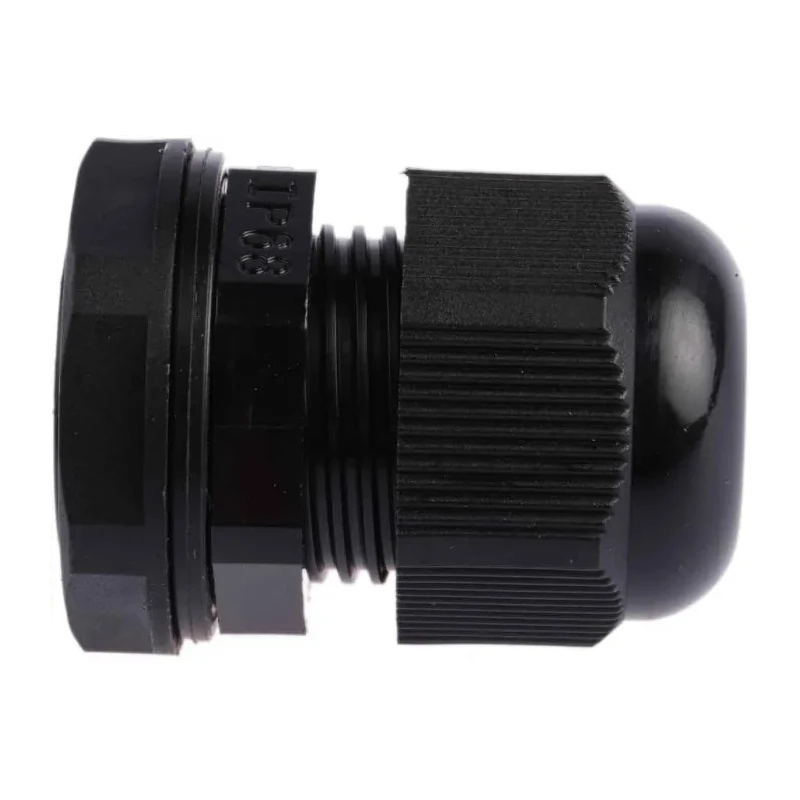RS PRO Black Polyamide 66 Cable Gland, PG13.5 Thread, 6 mm Min. to 12 mm Max., IP68, Locknut Included 822-9672