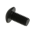 RS PRO Black Steel Hex Socket Button Screw, Hex M3 x 6 mm 822-9098