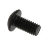 RS PRO Black Steel Hex Socket Button Screw, Hex M3 x 6 mm 822-9098