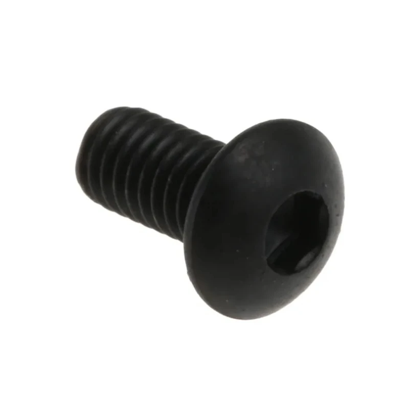 RS PRO Black Steel Hex Socket Button Screw, Hex M3 x 6 mm 822-9098
