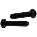 RS PRO Black Steel Hex Socket Button Screw, Hex Drive, M6 Thread, 30 mm Length, Grade 10.9 822-9123