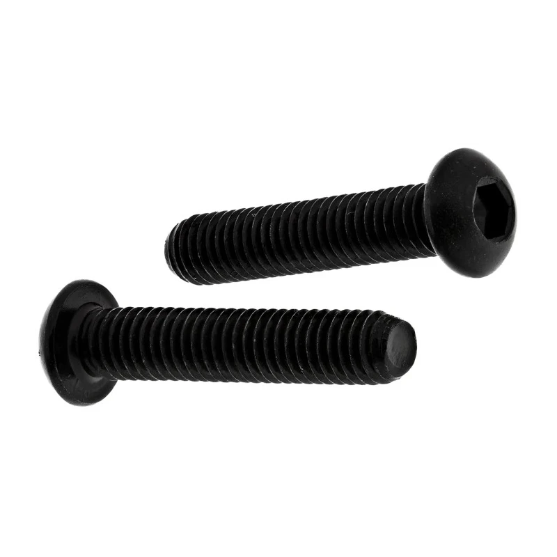 RS PRO Black Steel Hex Socket Button Screw, Hex Drive, M6 Thread, 30 mm Length, Grade 10.9 822-9123