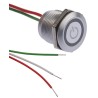 RS PRO Capacitive Latching Switch NO Illuminated Red Green 30V DC 1.5A IP68 Brass 8232731P