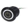 RS PRO Capacitive Switch Momentary NC Illuminated White Blue IP68 Brass 823-2744