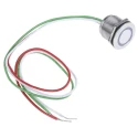 RS PRO Capacitive Switch Momentary NO Illuminated Green LED IP68 Brass Contact 5-30V DC 1.5A 20x20x20mm 8232769P