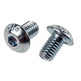 RS PRO Bright Zinc Steel Hex Socket Button Screw M5 x 8 mm 822-9173