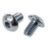 RS PRO Bright Zinc Steel Hex Socket Button Screw M5 x 8 mm 822-9173