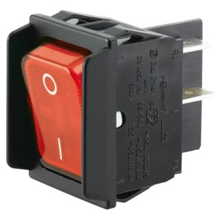 Marquardt Illuminated DPST On-Off On-Off Rocker Switch Panel 29.5x27.2 mm Polyamide Housing 1835.36