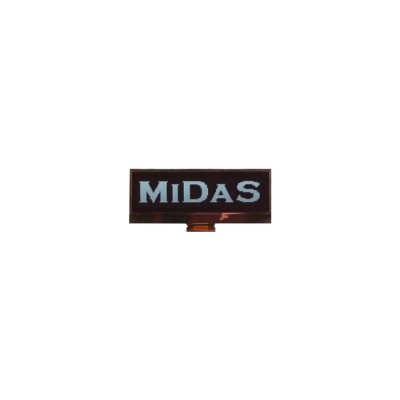 Midas 2.23 in Passive Matrix White OLED Display 128 x 32 Pixel TAB I2C, Parallel, SPI MCOT128032BX-WM