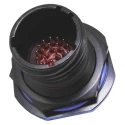 Amphenol Limited MIL Spec Circular Connector Copper Alloy Straight 6 Way Panel Mount 400V 5A TV07ZN-09-35PN