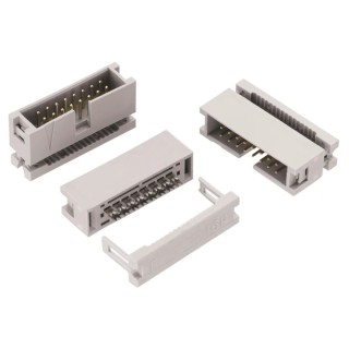 Wurth Elektronik 14-Way IDC Connector Male for Cable, 2 Row, 1A, 250V AC, 2.54mm Pitch, WR-BHD Series 61201425821