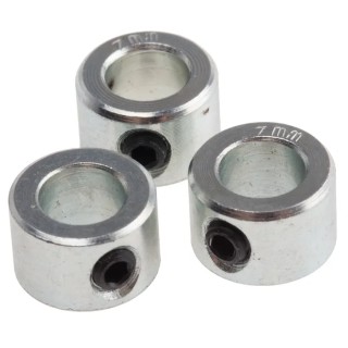 RS PRO Steel Shaft Collar, One Piece, Set Screw Fastening, Bore Diameter 7mm, Outside Diameter 12mm, Width 8mm 823-6948
