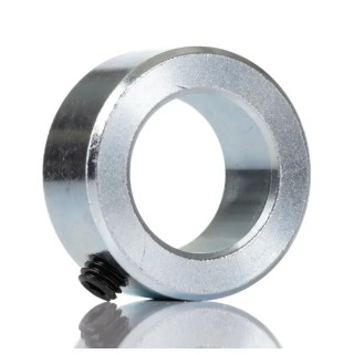 RS PRO Shaft Collar, One Piece, Set Screw, Bore 20 mm, OD 32 mm, Width 14 mm, Zinc Plated Steel 823-6976
