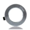 RS PRO Shaft Collar, One Piece, Set Screw, Bore 20 mm, OD 32 mm, Width 14 mm, Zinc Plated Steel 823-6976