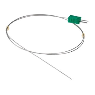 RS PRO Type K Thermocouple Probe 1 m Length, 1 mm Diameter Inconel 600 Sheath with Plug Termination 824-0613