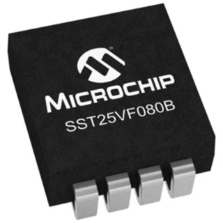 Microchip Split Gate 8 MB SPI Flash Memory 8-Pin SOIC SST25VF080B-50-4C-S2AF