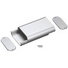 Takachi Electric Industrial Silver Aluminium Handheld Enclosure with Integral Battery Compartment IP40, IP67, 94 mm x 24 mm