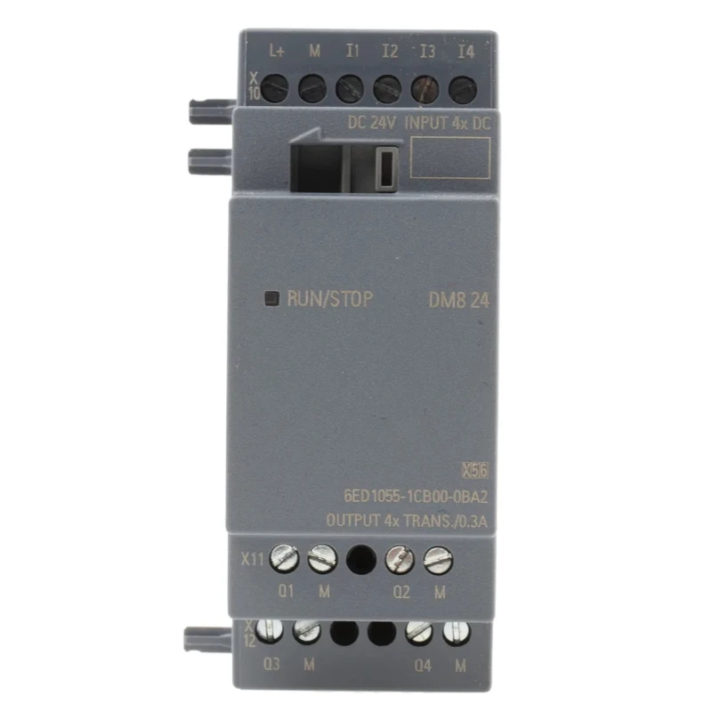 Siemens LOGO! Series I/O Module, Digital Input 4 Inputs and Digital Output 4 Outputs, 24V DC Supply, DIN 6ED1055-1CB00-0BA2