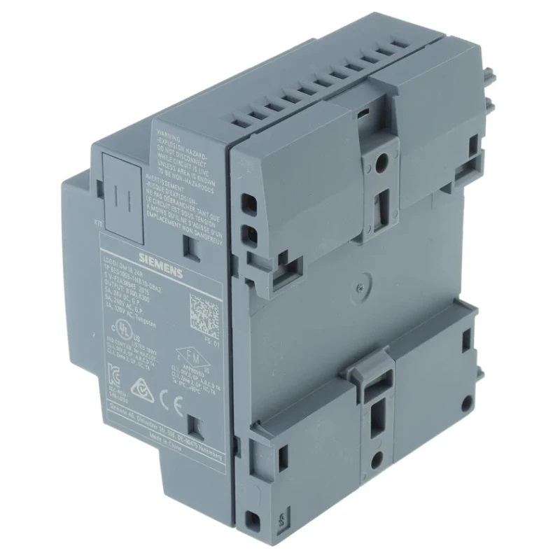 Siemens LOGO! Series I/O Module, 8 Digital Inputs, 8 Relay Outputs, 24V DC Supply, DIN Rail Mount 6ED1055-1NB10-0BA2