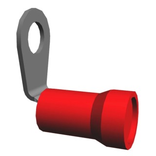 TE Connectivity PLASTI-GRIP Insulated Ring Terminal 10 Stud 8 AWG Wire Size Red 55654-1